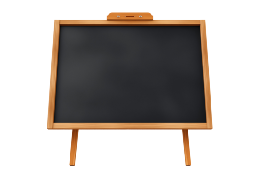Blank Blackboard on transparent background. School and Education concept