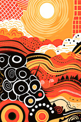 frame border African patterns African colors , Black History month concept