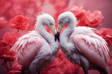 A tender exchange of affection san valentines day love