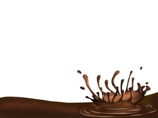 溶けるチョコレートのフレーム