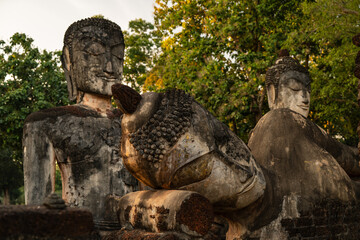 Wat Phra Kaeo at Kamphaeng Phet Historical Park in Thailand