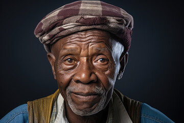 Respectful portraits highlighting the wisdom and guidance of elderly members within the Afro - American community