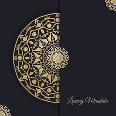  vector elegant mandala background with luxurious style