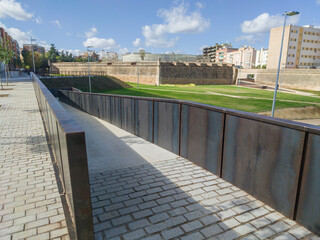 Santa Maria Bastion green corridor, Badajoz, Spain