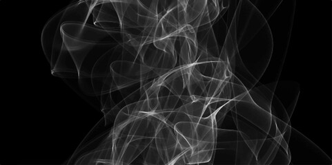 Abstract smoke background. Abstract white smoke on black background. White Smoke On Abstract Background