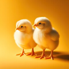 two little chicken 