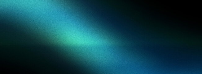 blue light ray, dark black background, abstract glowing aura, grain noise texture, web banner header design - obrazy, fototapety, plakaty