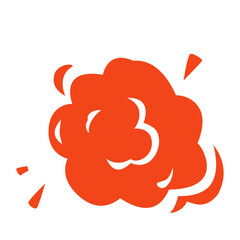 explosion smoke cartoon element