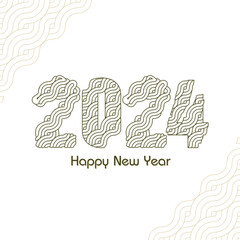 2024 New Year Poster Design Noodle Style 