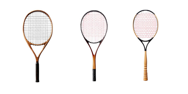 badminton racket isolated on white background
