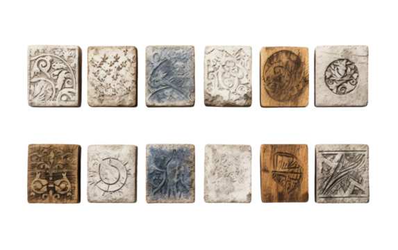 Concrete Stamps On Transparent PNG