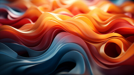 Fototapeta premium Colorful abstract background like water color waves 