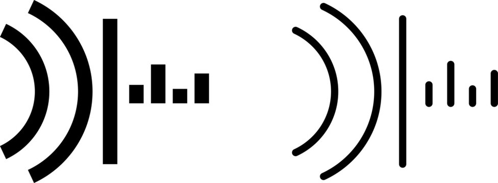 ANC system icon, Noise Reduction, vector illustration
