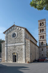 santa Maria Maddalene church and bell tower, Saturnia, Italy