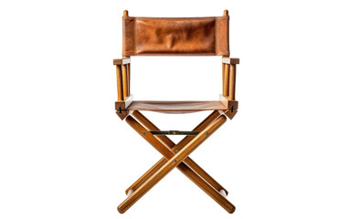Fototapeta premium Director's Seat On Isolated Background