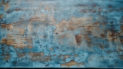 Fototapeta na wymiar hand painted rough blue stain texture background design