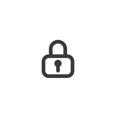 lock icon line style