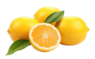 Vibrant Citrus Medley Burst of Zest on a White or Clear Surface PNG Transparent Background