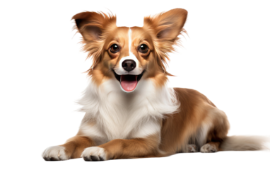 Furry Companion Signs of Canine Exhaustion on a White or Clear Surface PNG Transparent Background