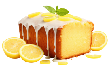 Pound Cake Edition On Isolated Background