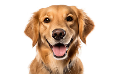 Canine Grin Joyous Furry Friend on a White or Clear Surface PNG Transparent Background
