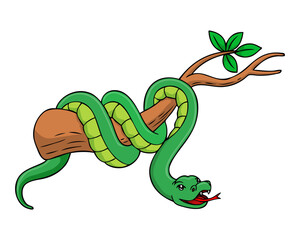 Obraz premium snake vector illustration