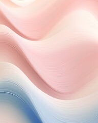 An aesthetically pleasing vertical background featuring soft, elegant waves and flowing lines in a harmonious blend of pastel colors, perfect for serene design themes. - obrazy, fototapety, plakaty