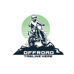 offroad bike logo bike, dirt, sport, illustration