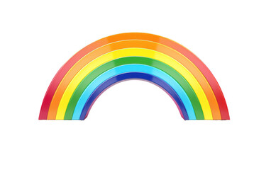 Colorful Arc Radiant Rainbow Spectrum on a White or Clear Surface PNG Transparent Background