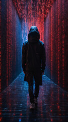 hacker with a mask Botnets, cybercriminal networks, cybercriminal tools, cyberheists, cyberbullying, cyberstalking, online harassment, data theft, cyber forensics, dark web, and phishing are examples 