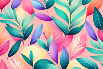 cute pastel color of floral pattern background