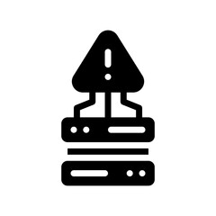 warning glyph icon