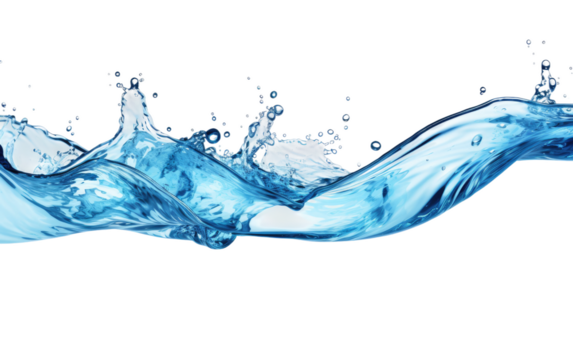 Pristine Waters Natures Clear Essence on a White or Clear Surface PNG Transparent Background