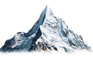 Obraz premium Gigantic Peaks Natures Majestic Mountains on a White or Clear Surface PNG Transparent Background