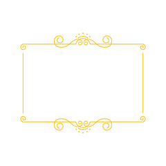 gold victorian frame copy space