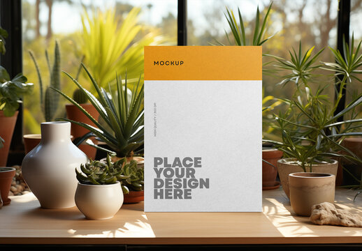 Letterhead, Poster, A4 Paper, Flyer Mockup Generated With AI