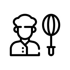 chef line icon