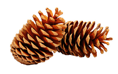 Woodland Treasures Prolific Pine Cones on a White or Clear Surface PNG Transparent Background