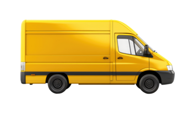 Streamlined Transport Trusted Delivery Vehicle on a White or Clear Surface PNG Transparent Background