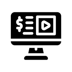 pay per visualization glyph icon