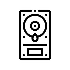 harddisk line icon
