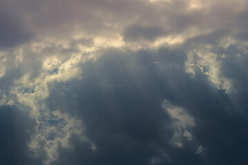 ciel nuageux dramatique