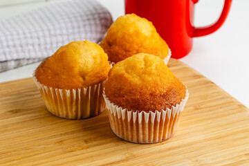 lemon muffins ready to eat for breakfast