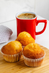 lemon muffins ready to eat for breakfast