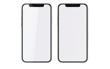 Modern Smartphone Elegance in Innovation on a White or Clear Surface PNG Transparent Background