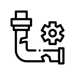 plumbing line icon