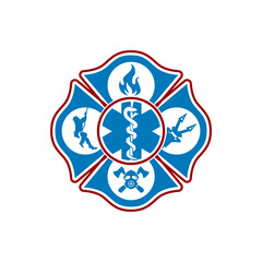 Emergency Service Logo Modern Design 