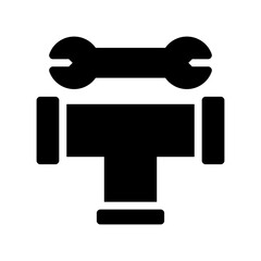 plumbing glyph icon