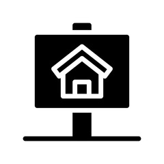 real estate glyph icon