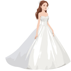 bride in wedding dress
